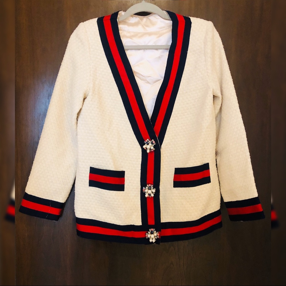 ❌SOLD❌Tweed Cardigan Jacket - Picture 2 of 4